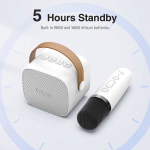 Купить  колонка с микрофоном Fifine Mini Speaker and Mic set E1, white-1.jpg